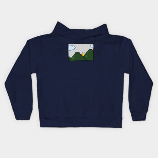 mountain in Asian Traditions Kids Hoodie